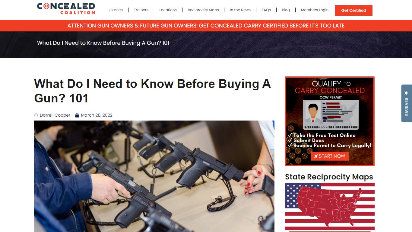 What Do I Need to Know Before Buying A Gun? 101 - Concealed Coalition